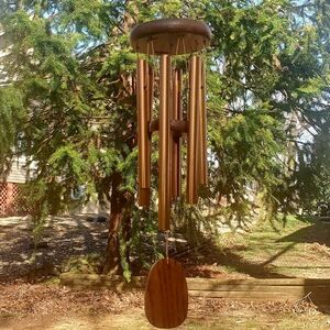 WOODSTOCK Amazing Grace Chime, Bronze Tone Plays Musical Tune Amazing Grace Hymn